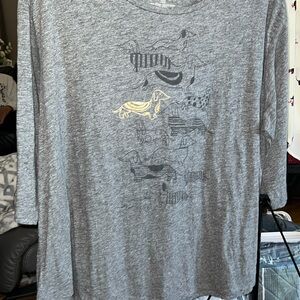 Sonoma Dachshund Top 2X Women’s Gray